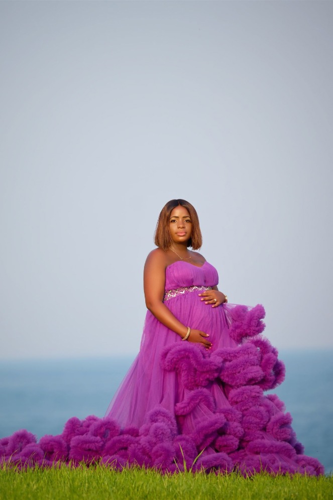 Lavanda gown on the bluff