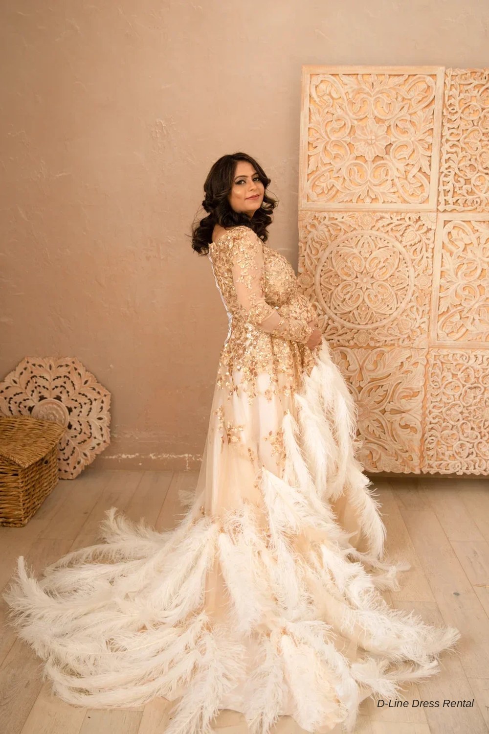 Piuma gown, maternity